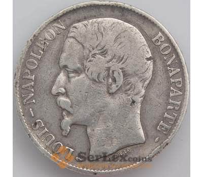 Монета Франция 5 франков 1852 КМ773 F арт. 39942
