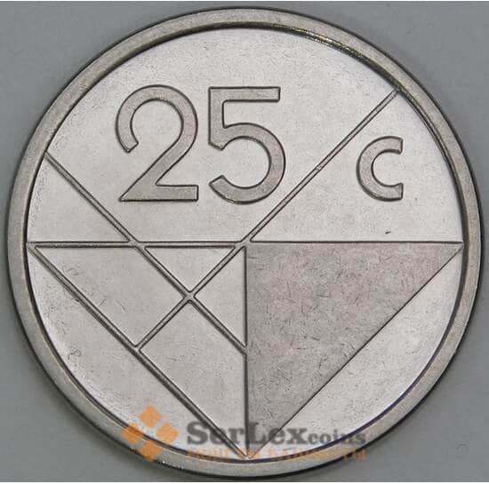 Аруба 25 центов 2016 КМ3 UNC арт. 56359