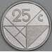 Аруба 25 центов 2016 КМ3 UNC арт. 56359