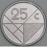 Аруба 25 центов 2016 КМ3 UNC арт. 56359
