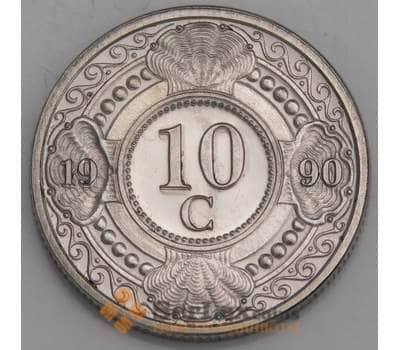 Нидерландские Антиллы монета 10 центов 1990 КМ34 BU арт. 46182