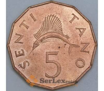 Танзания 5 сенти 1975 КМ1 aUNC арт. 55193