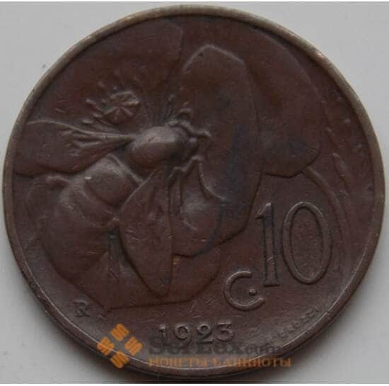 Италия 10 чентезимо 1919-1937 КМ60 VF арт. 7975