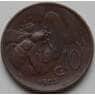 Италия 10 чентезимо 1919-1937 КМ60 VF арт. 7975