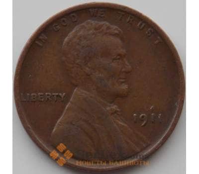 Монета США 1 цент 1911 КМ132 VF арт. 11773
