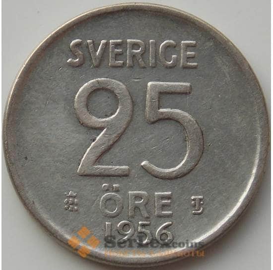 Швеция 25 эре 1956 TS КМ824 XF арт. 11895