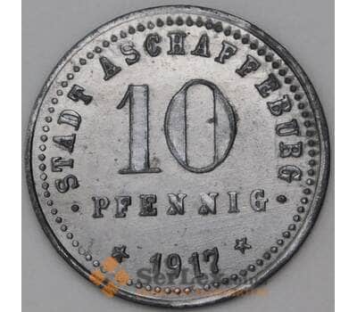 Германия Нотгельд 10 пфеннигов 1917 Ашаффенбург арт. 23656