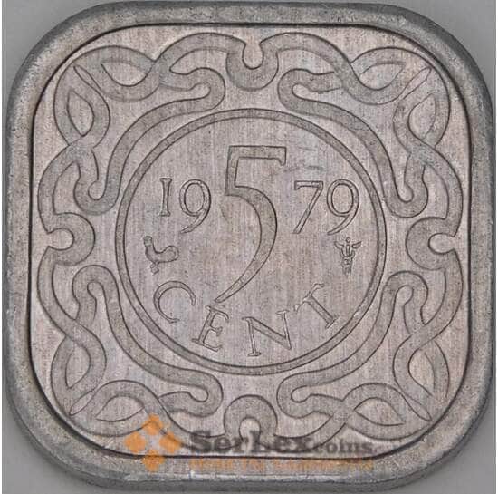 Суринам 5 центов 1979 КМ12а UNC арт. 17454