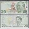 Турция 20 лир 2009 (2022) Р224f UNC арт. 47208