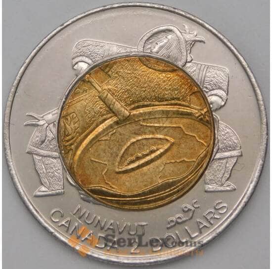 Канада 2 доллара 1999 КМ357 AU Основание Нунавута арт. 22863