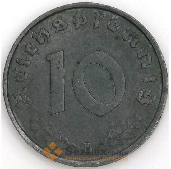 Германия монета 10 пфеннигов 1944 В КМ101 XF арт. 47704
