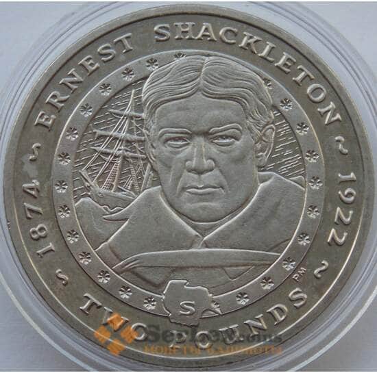 Южная Джорджия и Южные Сэндвичевы острова 2 фунта 2007 BU Эрнест Шкелетон арт. 13661 Южная Джорджия и Южные Сэндвичевы острова 2 фунта 2007 BU Эрнест Шкелетон арт. 13661