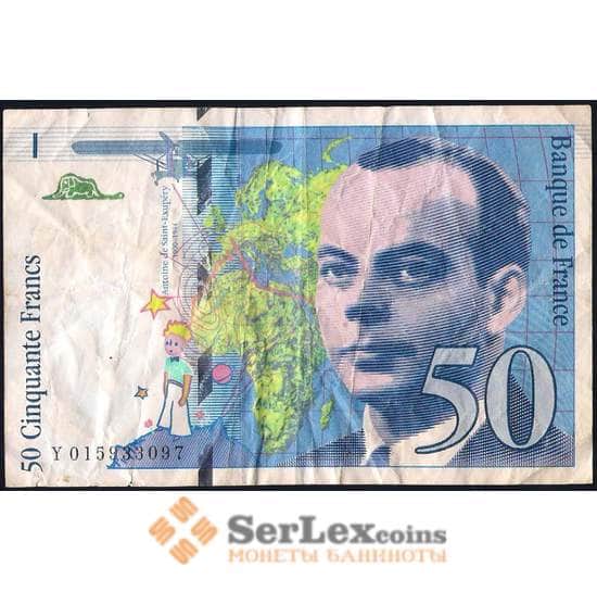 Франция банкнота 50 франков 1994 Р157А VF арт. 39615