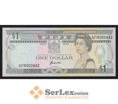 Фиджи 1 доллар ND 1993 Р89 UNC арт. 55860