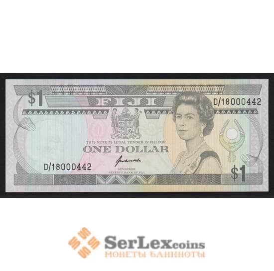 Фиджи 1 доллар ND 1993 Р89 UNC арт. 55860