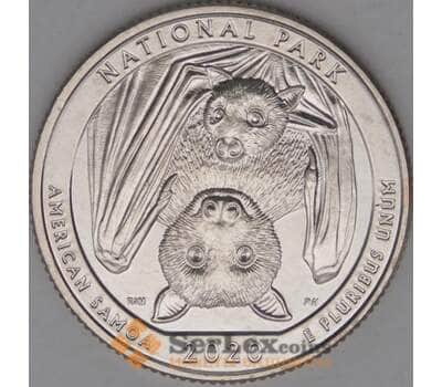 Монета США 25 центов 2020 UNC 51 парк Американское Самоа S арт. 21752