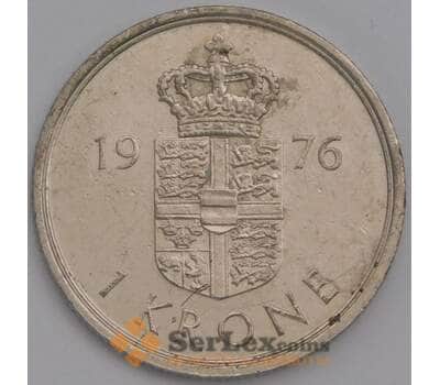 Монета Дания 1 крона 1976 КМ862 AU арт. 38999