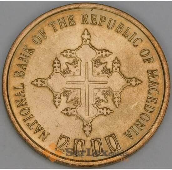 Македония 1 денар 2000 КМ27 UNC арт. 29059