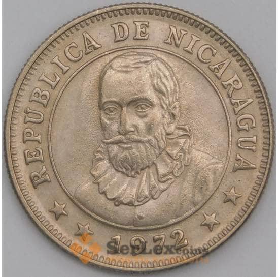 Никарагуа монета 25 сентаво 1972 КМ18.3 UNC арт. 44803