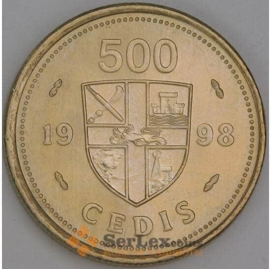 Гана 500 седи 1998 КМ34 UNC арт. 54777 Гана 500 седи 1998 КМ34 UNC арт. 54777