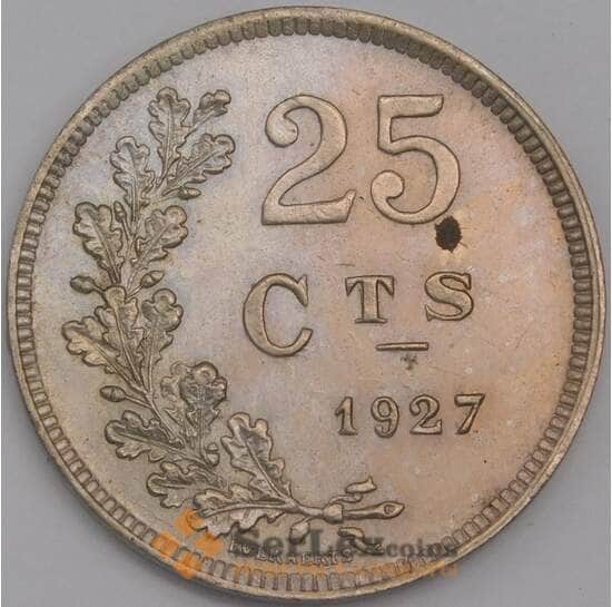 Люксембург монета 25 сантимов 1927 КМ37 AU  арт. 42789