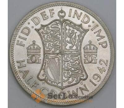 Великобритания 1/2 кроны 1942 КМ856 UNC арт. 56215