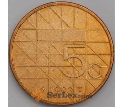 Нидерланды монета 5 гульденов 1993 КМ210 BU арт. 43554