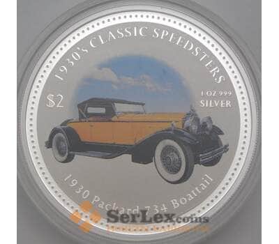 Монета Кука острова 2 доллара 2006 КМ527 Proof автомобиль Packard 734 Boattrail арт. 28614