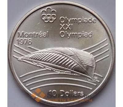 Монета Канада 10 долларов 1976 UNC КМ114 Олимпийский велодром Монреаль арт. 8581