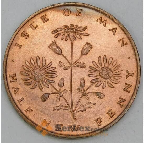 Мэн 1/2 пенни 1971 КМ19 UNC арт. 56036 Мэн 1/2 пенни 1971 КМ19 UNC арт. 56036