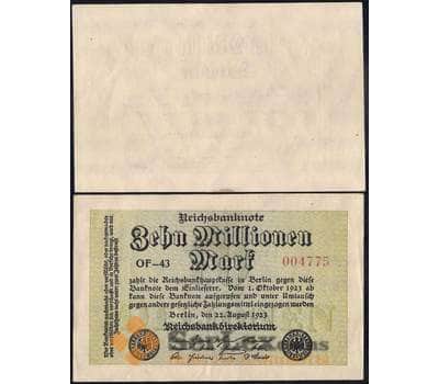 Банкнота Германия 10000000 марок 1923 Р106 AU-aUNC арт. 31467