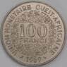 Западная Африка 100 франков 1969 КМ4 UNC арт. 38825