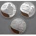 Монета Россия набор 3 рубля * 3 шт 2010 Proof Y1241-1243 65 лет Победы Серебро арт. 29715