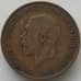 Монета Великобритания 1 пенни 1930 КМ838 VF (J05.19) арт. 17474