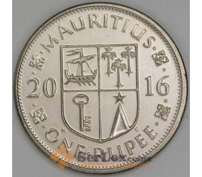 Маврикий 1 рупия 2016 КМ55а UNC арт. 56399