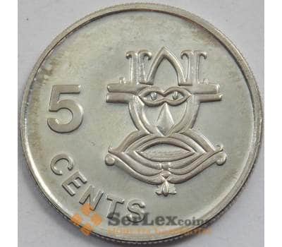 Монета Соломоновы острова 5 центов 2005 КМ26а UNC (J05.19) арт. 15771