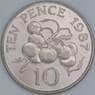 Гернси 10 пенсов 1987 КМ43.1 AU арт. 56559