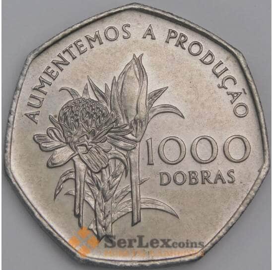 Сан-Томе и Принсипи монета 1000 добра 1997 КМ90 UNC арт. 42372