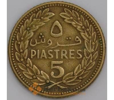 Ливан монета 5 пиастров 1969 КМ25 F арт. 45599