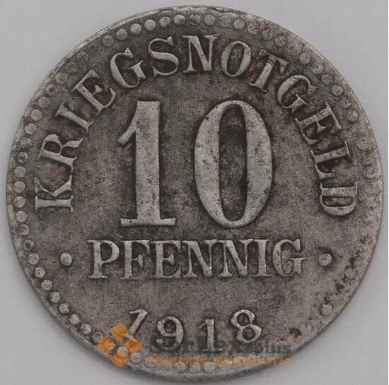 Германия Брауншвейг нотгельд 10 пфеннигов 1918 VF арт. 43231
