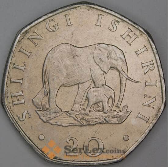 Танзания 20 шиллингов 1992 КМ27.2 aUNC арт. 54793