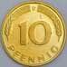 Германия 10 пфеннингов 1981 КМ108 Proof  арт. 57431