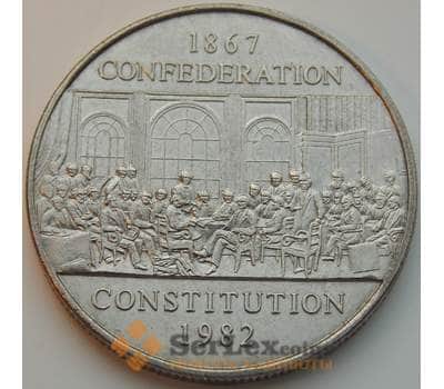Монета Канада 1 доллар 1982 КМ134 AU 115 лет Конституции арт. 8777