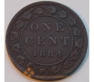 Монета Канада 1 цент 1884 КМ7 VF арт. 8773