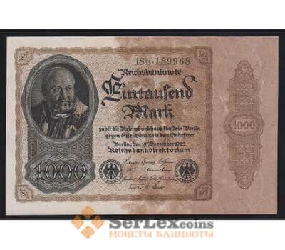 Германия 1000 марок 1922 Р82а UNC арт. 54000