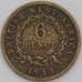 Британская Западная Африка монета 6 пенсов 1943 КМ22 F арт. 43199