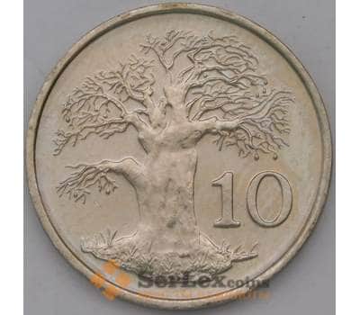 Монета Зимбабве 10 центов 1999 КМ3 aUNC арт. 31554