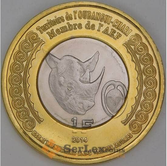 Убанги-Шари ЦАР 1 франк 2014 UC201 UNC 100 лет со дня начала Первой Мировой войны арт. 54202