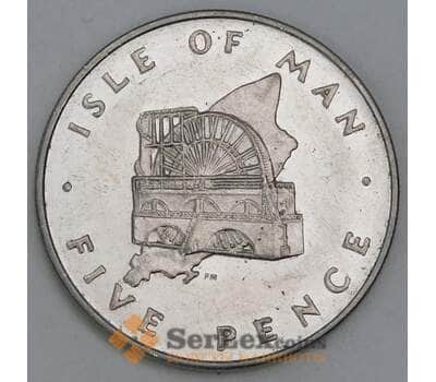 Мэн 5 пенсов 1977 КМ35 XF арт. 56131