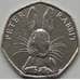 Монета Великобритания 50 пенсов 2016 UNC кролик Питер арт. 7608